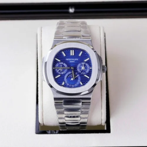 Patek Philippe Nautilus 5740 Men Blue Dial Metal Wire 40mm